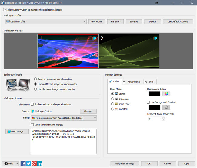 DisplayFusion 9.0 Beta 2 Now Available! • Discussions • DisplayFusion by Binary Fortress Software